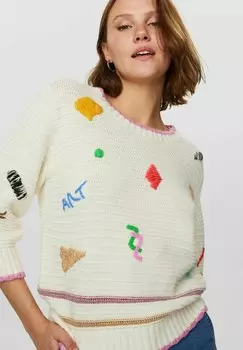 Вязаный свитер ARTSY Nmph, бежевый