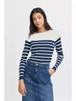 Вязаный свитер b.young, белый