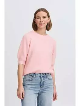 Вязаный свитер b.young, розовый