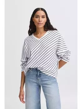 Вязаный свитер b.young, синий