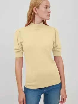 Вязаный свитер B.Young, желтый