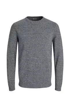 Вязаный свитер базовый пуловер r-neck Jack & Jones, синий