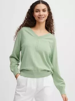 Вязаный свитер бельина B.Young, зеленый