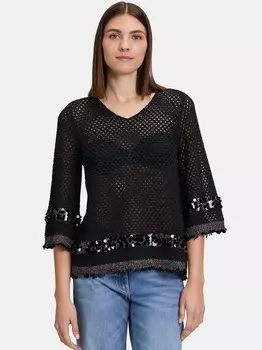 Вязаный свитер Betty Barclay, черный