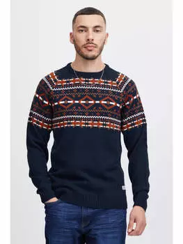 Вязаный свитер BLEND, средне-синий