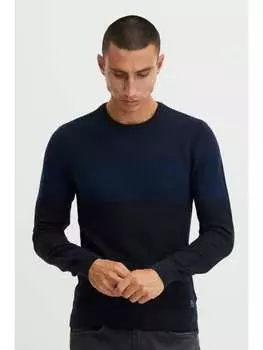 Вязаный свитер BLEND, средне-синий