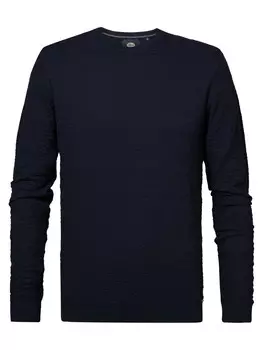 Вязаный свитер блестящий Petrol Industries, синий