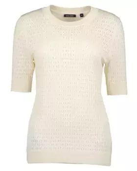 Вязаный свитер Blue Seven "Свитер с короткими рукавами Blue Seven SUMMER DARKS", белый