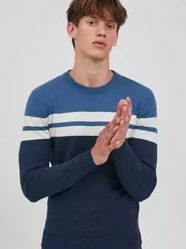 Вязаный свитер бнариус Blend, синий