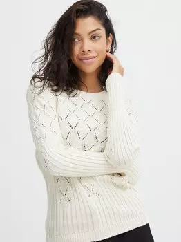 Вязаный свитер бёлги B.Young, белый
