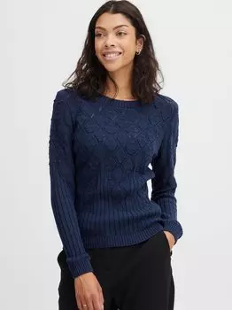 Вязаный свитер бёлги B.Young, синий