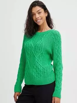 Вязаный свитер бёлги B.Young, зеленый