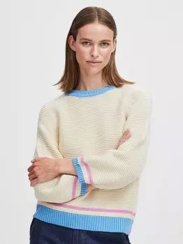 Вязаный свитер бёма B.Young, бежевый