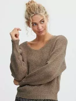 Вязаный свитер бёмира B.Young, коричневый