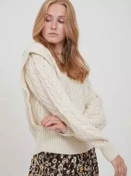 Вязаный свитер бётинка B.Young, бежевый