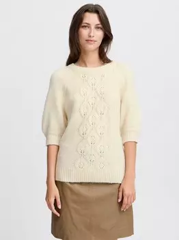 Вязаный свитер бёксана B.Young, бежевый