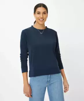 Вязаный свитер Brax "Стиль БО", цвет морской волны