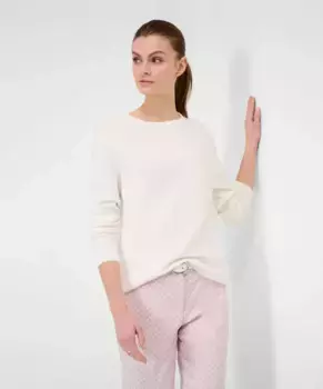 Вязаный свитер Brax "Стиль LESLEY", кремовый