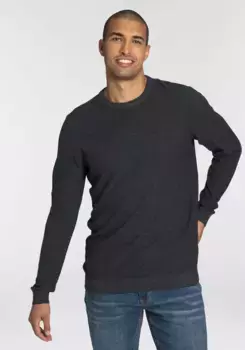 Вязаный свитер Bruno Banani особого трикотажного вида, антрацит