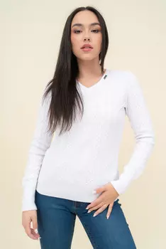 Вязаный свитер Budmil, белый