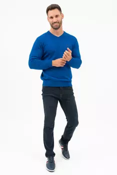 Вязаный свитер Budmil, синий