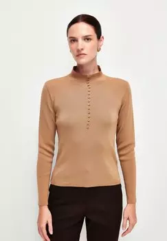 Вязаный свитер BUTTONED adL, цвет beige