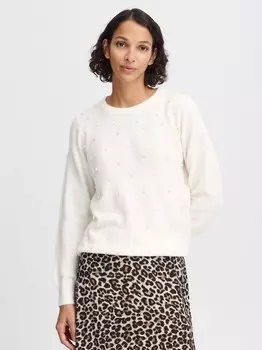 Вязаный свитер bybxokama B.Young, белый