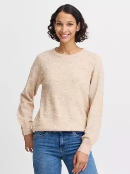 Вязаный свитер bybxokama B.Young, бежевый