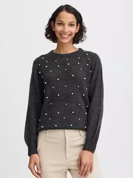 Вязаный свитер bybxokama B.Young, серый