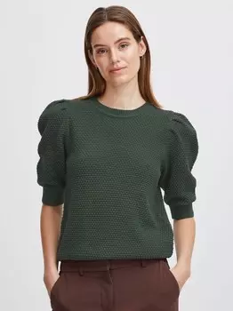 Вязаный свитер bymikala B.Young, зеленый