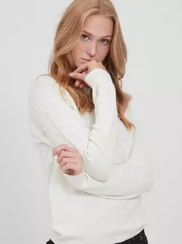 Вязаный свитер bynonina B.Young, белый