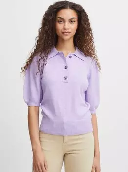 Вязаный свитер bynonina B.Young, фиолетовый