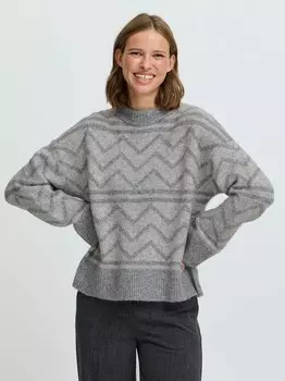 Вязаный свитер byomea B.Young, серый