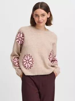 Вязаный свитер byomea джемпер B.Young, бежевый