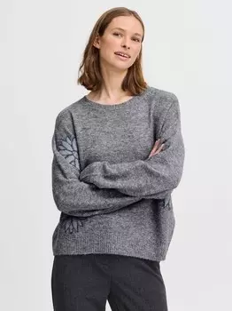 Вязаный свитер byomea джемпер B.Young, серый