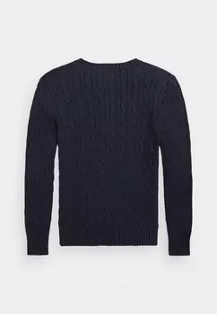 Вязаный свитер CABLE-KNIT COTTON JUMPER Ralph Lauren, синий