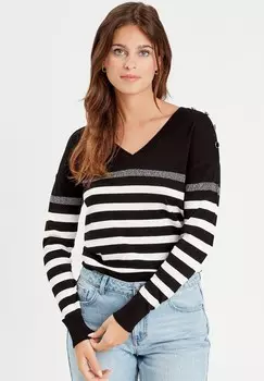 Вязаный свитер Cache Cache, черный