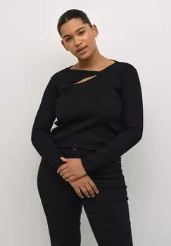 Вязаный свитер CARINA PANA Kaffe Curve, цвет black deep