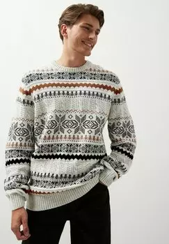 Вязаный свитер CHRISTMAS Next, цвет ecru snowflake