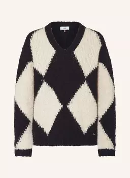 Вязаный свитер cirauti CINQUE, черный/кремовый