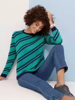 Вязаный свитер Classic Basics "полосатый свитер", синий