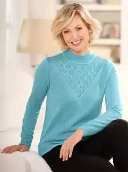 Вязаный свитер Classic Basics "Пуловер", цвет Aquamarin