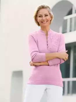 Вязаный свитер Classic Basics "Пуловер", цвет Ros