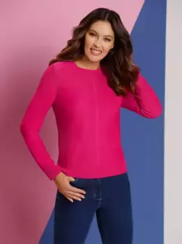 Вязаный свитер Classic Basics "Пуловер", розовый