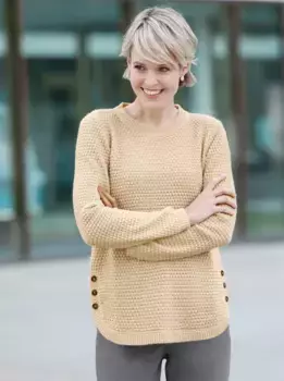 Вязаный свитер Classic Basics "Пуловер", слоновая кость