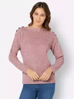 Вязаный свитер Classic Basics "Свитер-подводная лодка", цвет Rosenholz-Meliert