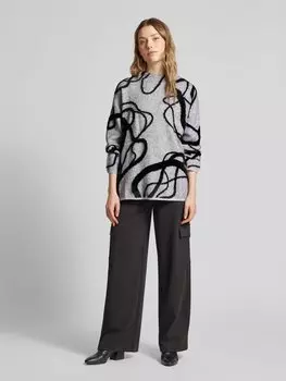 Вязаный свитер Comfort Fit с хлопком Tom Tailor, светло-серый