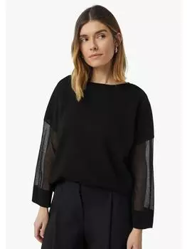 Вязаный свитер comma, черный