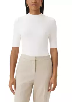 Вязаный свитер Comma с водолазкой, цвет Ecru