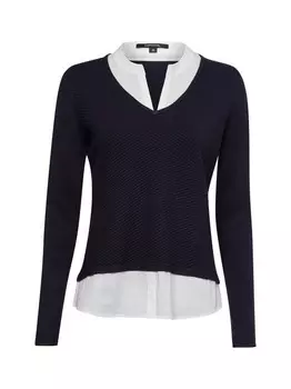 Вязаный свитер Comma, синий